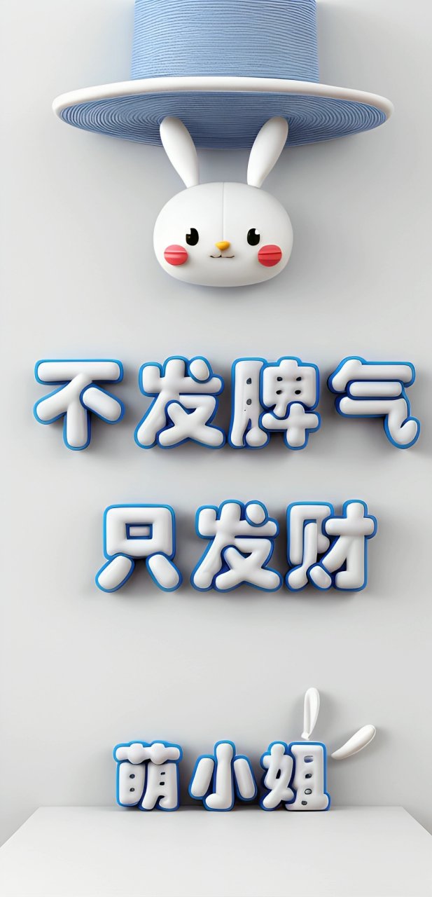 ai原创姓氏壁纸头像 不发脾气只发财