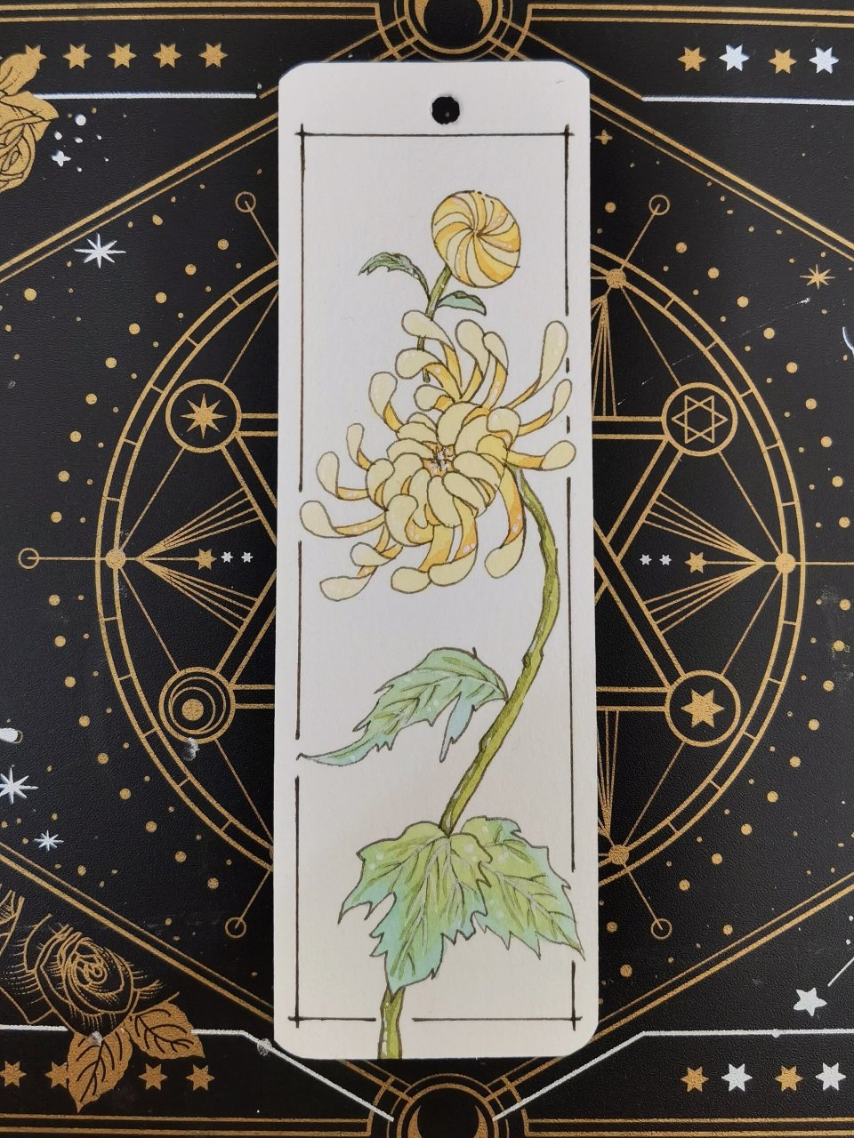 手绘书签 | 重阳节书签 | 附过程图