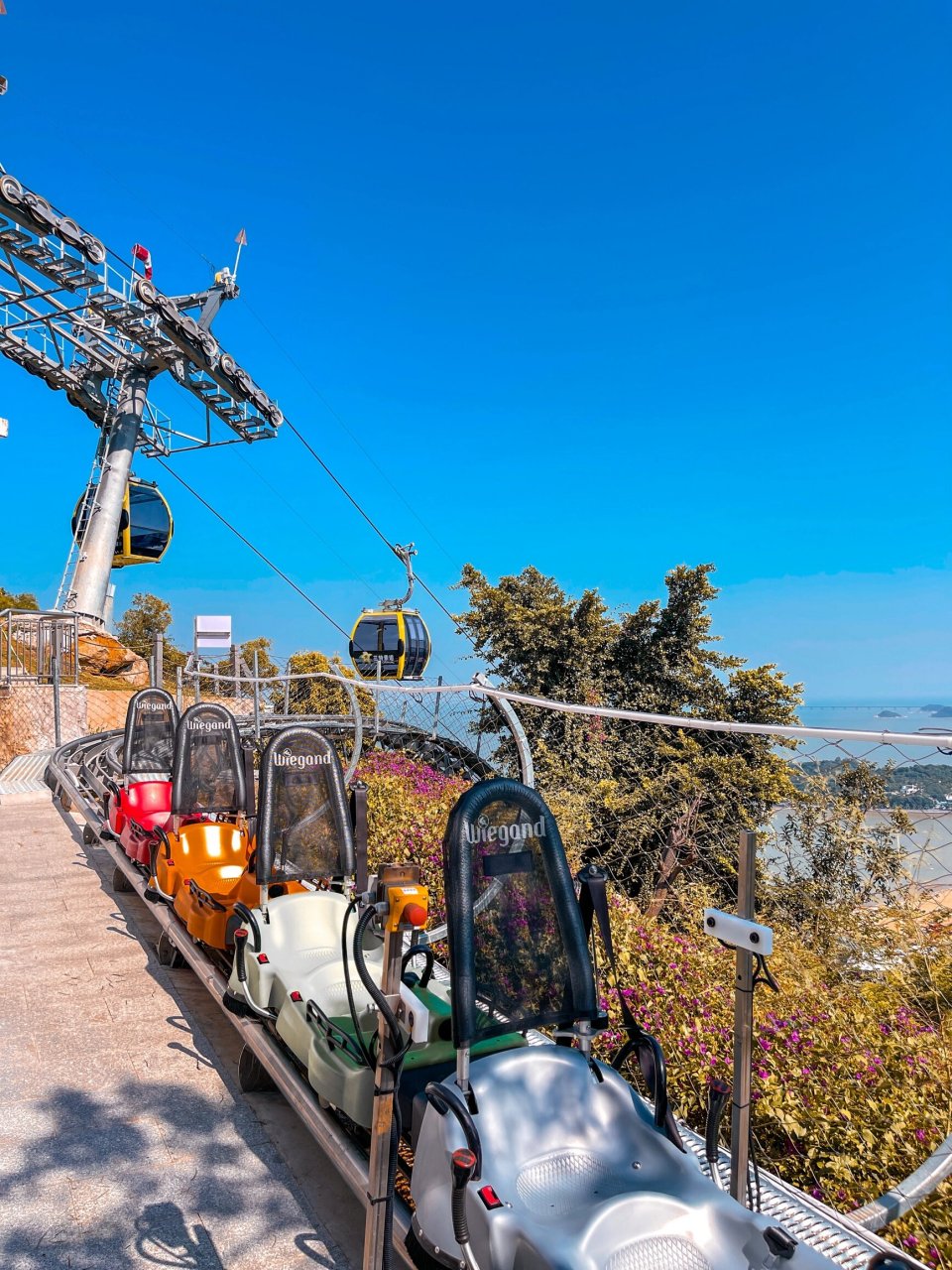 珠海景山观光索道 石景山观景台 来珠海一定要体现一下落日飞车,还有