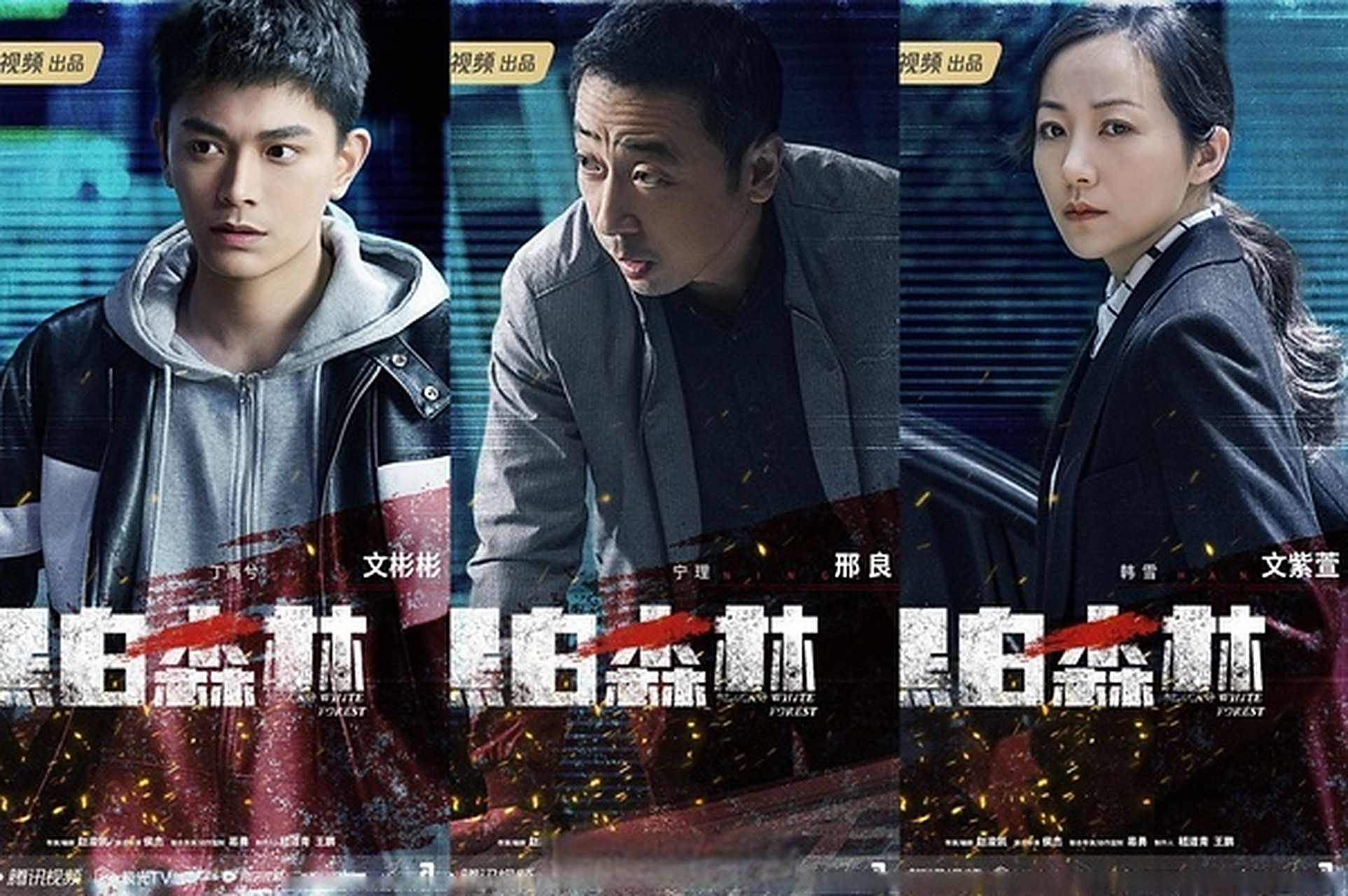 《黑白森林》官宣了,这个海报一看就是用心了,很有质感,演员都是老戏