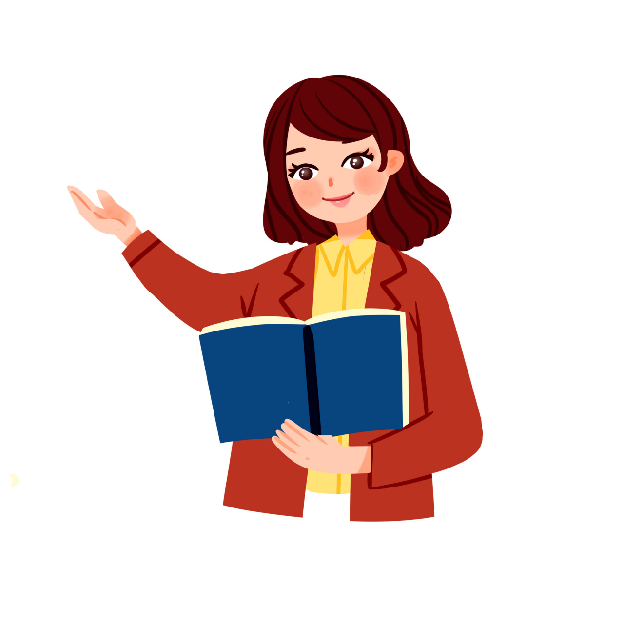 卡通教师人物素材【免抠】🔥 今日素材🈶️  👩🏻‍🏫