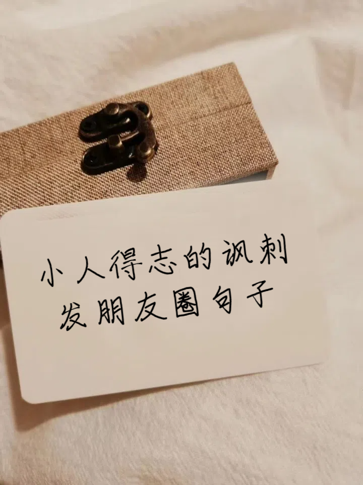 小人得志的讽刺发朋友圈句子