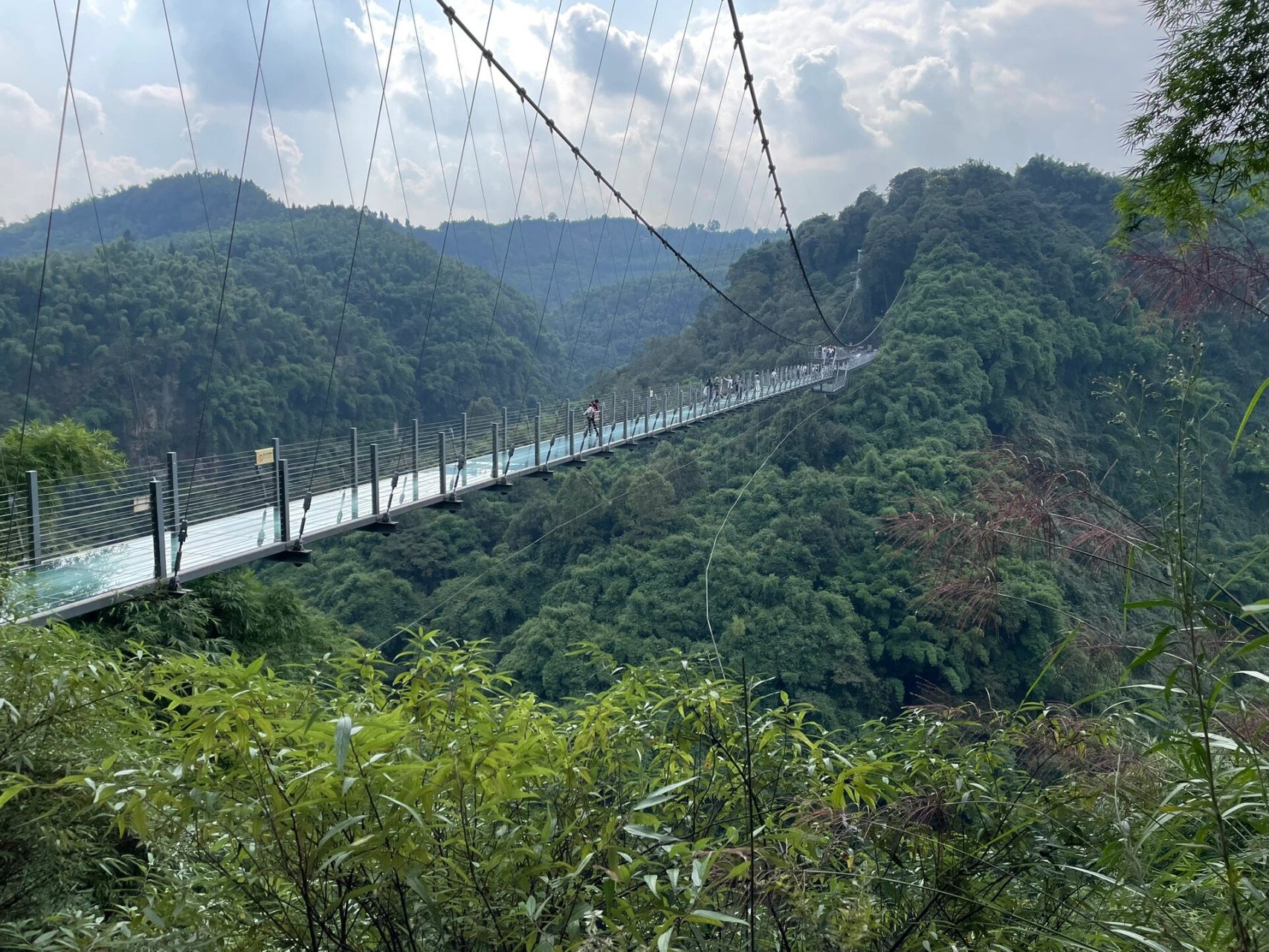 川西竹海:挑战玻璃栈道 09爬山两个半小时 平乐古镇:逛吃逛吃 买了