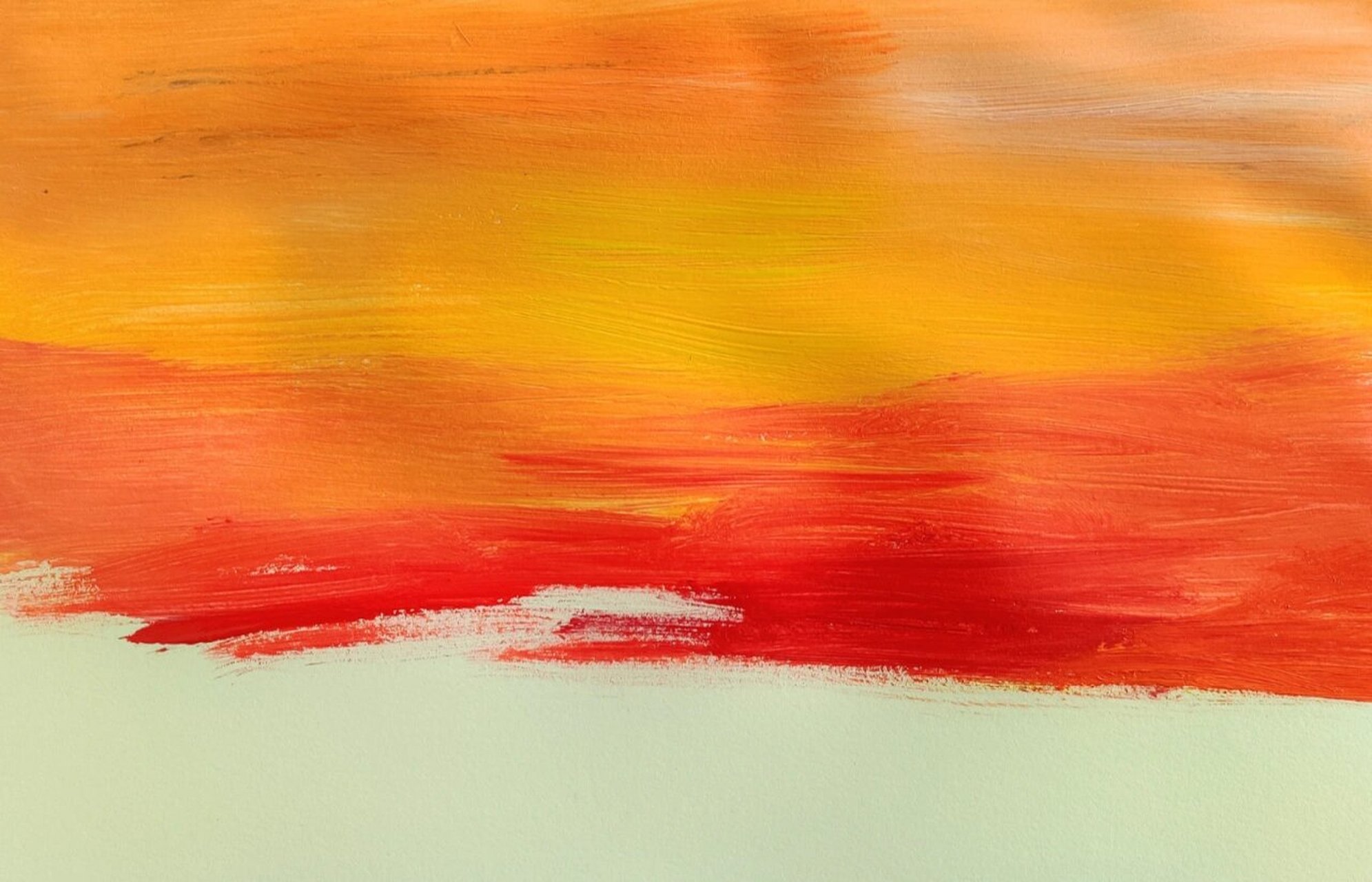 水粉  ▏风景夕阳956岁可画 只要宝贝们掌握好,风景颜色的渐变 ,你