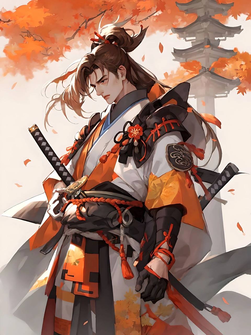 橘右京全皮9296头像壁纸分享 07君が为夜空に背き小草中,月に照