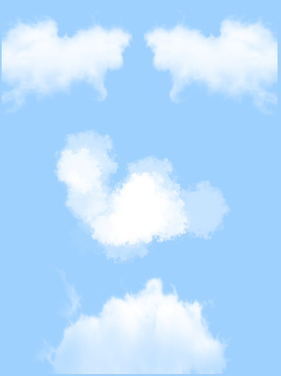 免扣素材|真实白云云朵☁️笔刷png免扣素材 说起蓝天🌁🌁