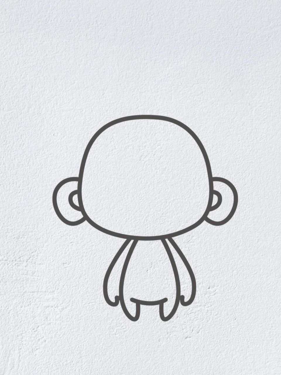 动物简笔画系列之可爱的小猴子