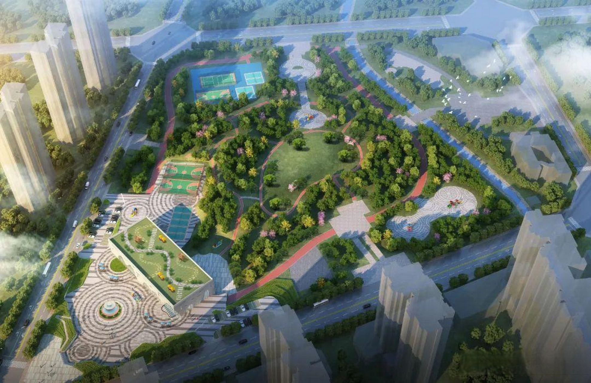 洛阳头条 老城区的邙山体育公园社区健身中心正在如火如荼建设中,位于