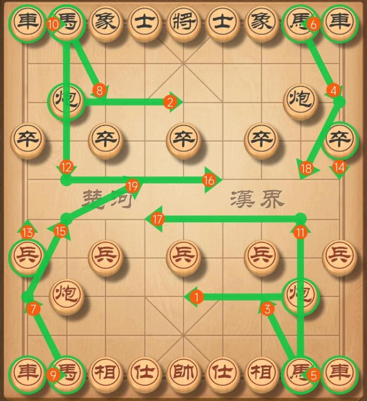 象棋八门金锁阵图解图片