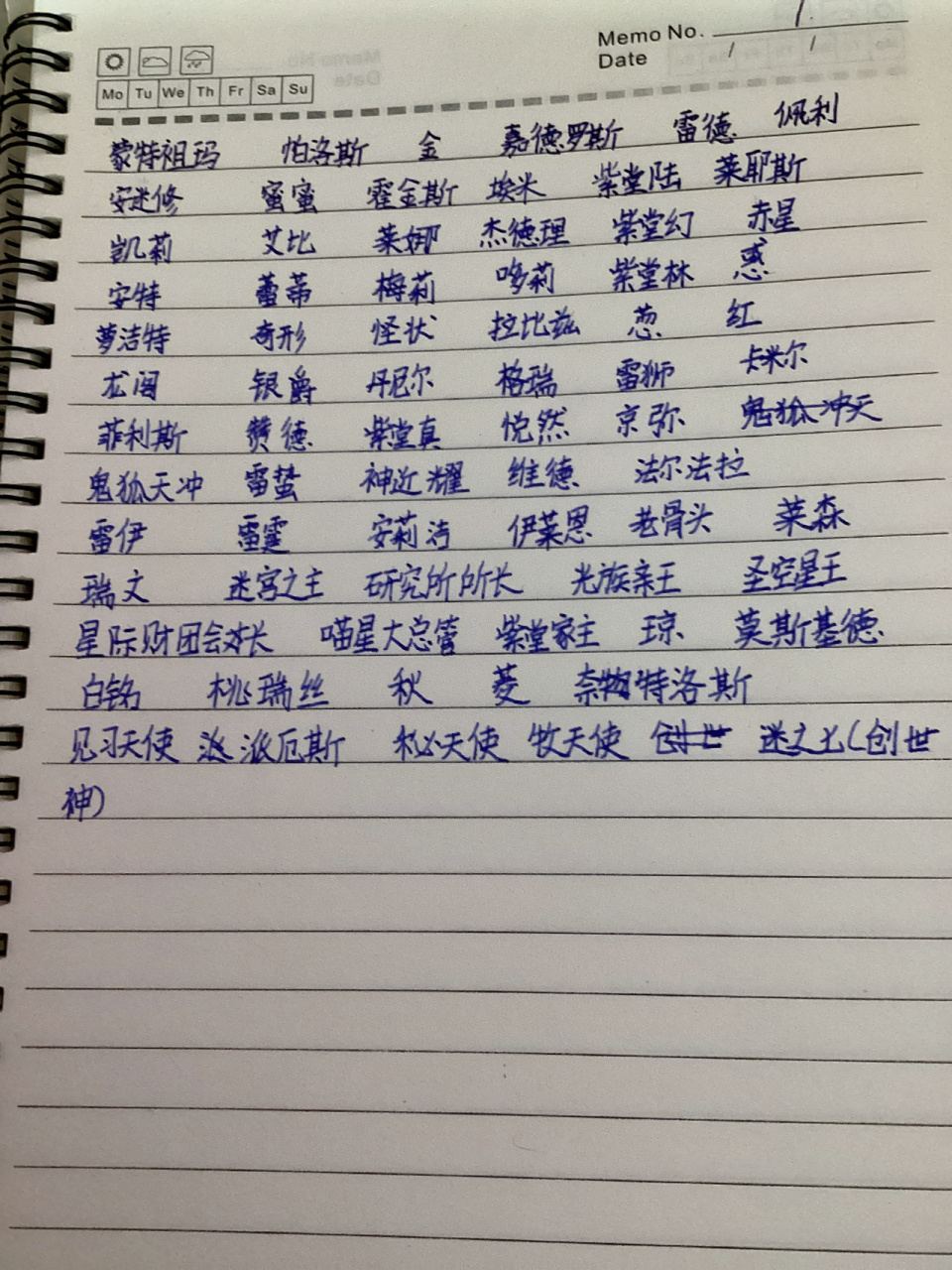 凹凸世界全员的名字 写了一个小时左右,累死我了,点个赞在走吧,字迹不