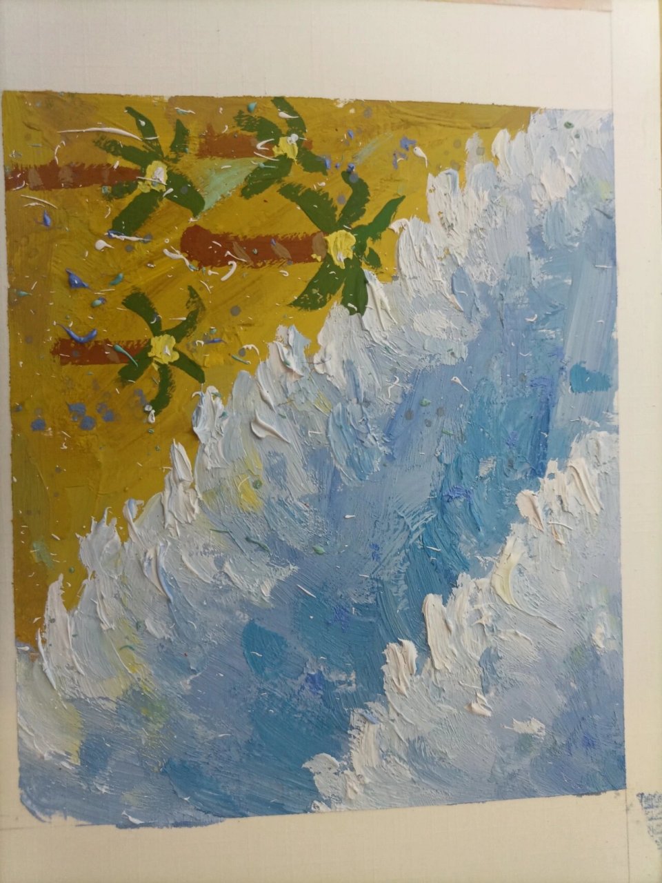 色彩构成春夏秋冬水粉画 色彩构成春夏秋冬水粉画三大构成作业记录 拼