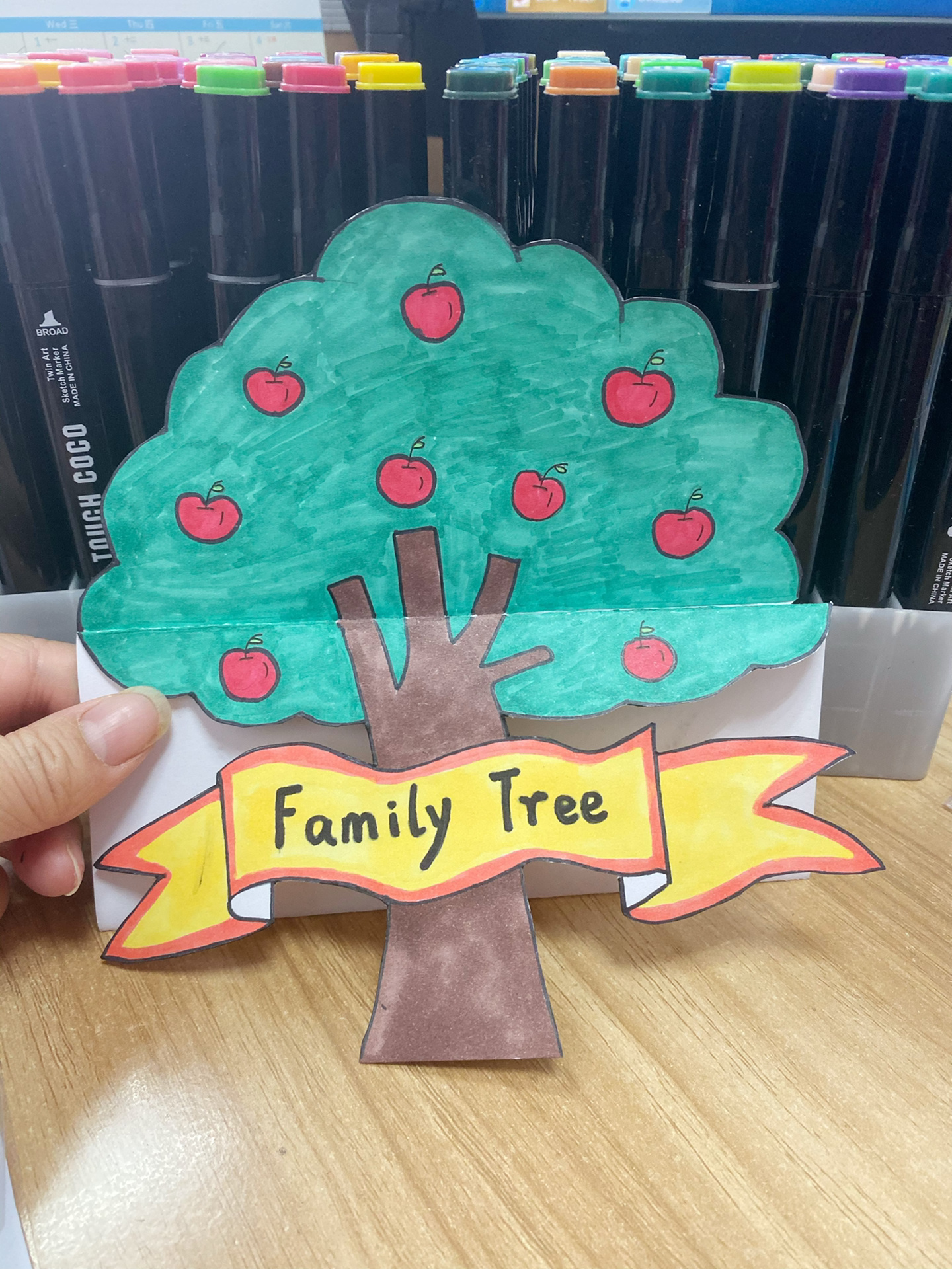 家庭树 family tree 英语手抄报 创意设计