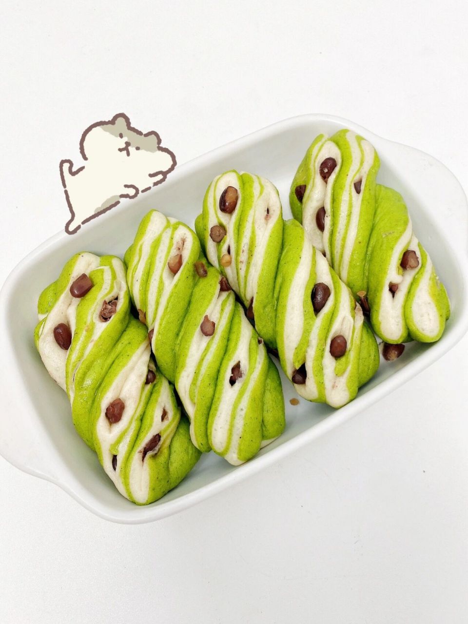 10m 辅食|香甜松软菠菜蜜豆卷02一次发酵 96又来给大家分享好吃的