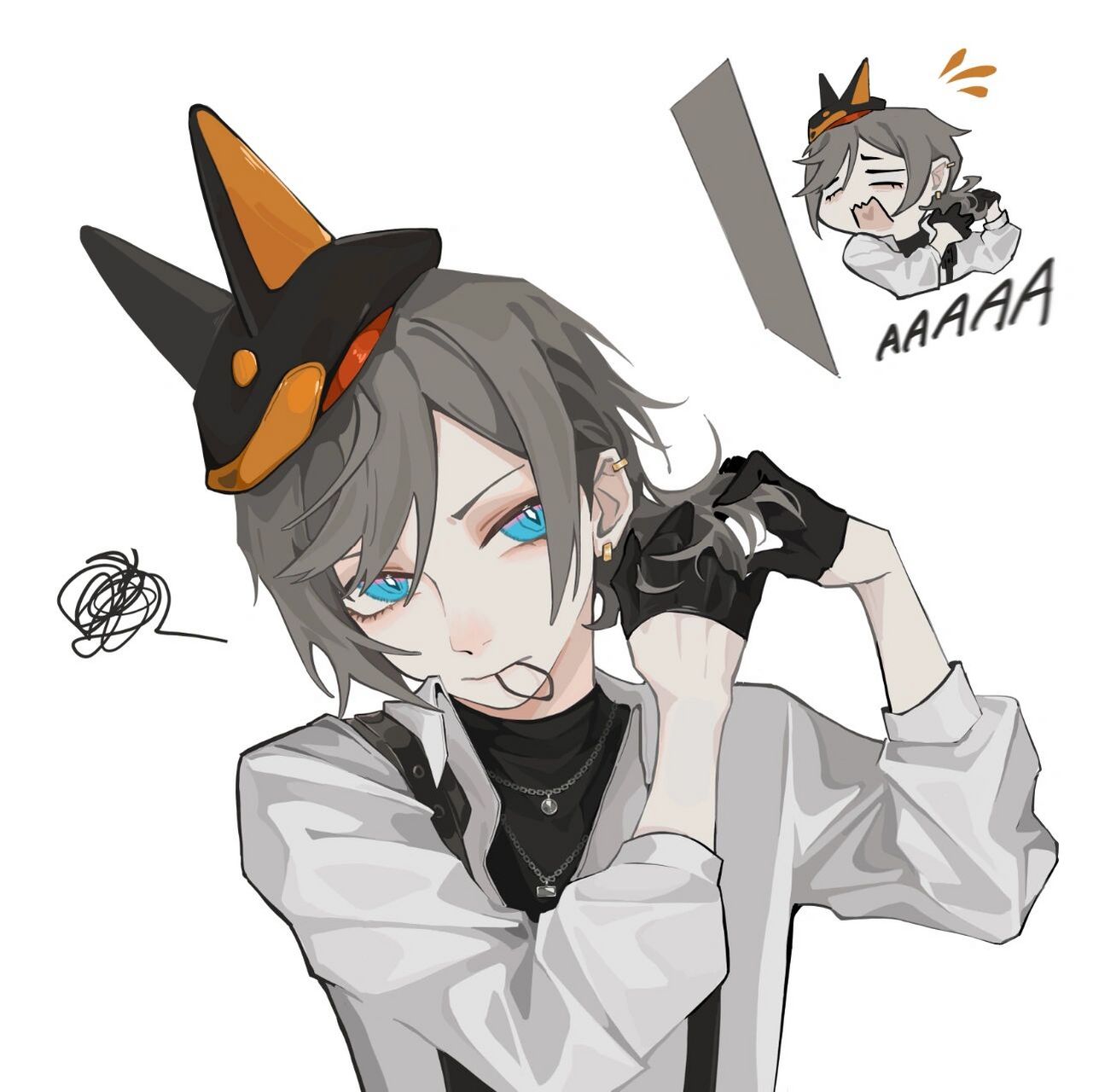 第一次扎小辫就是有些生疏啦 已授权社团:siri的小窝,有在开方卡和透