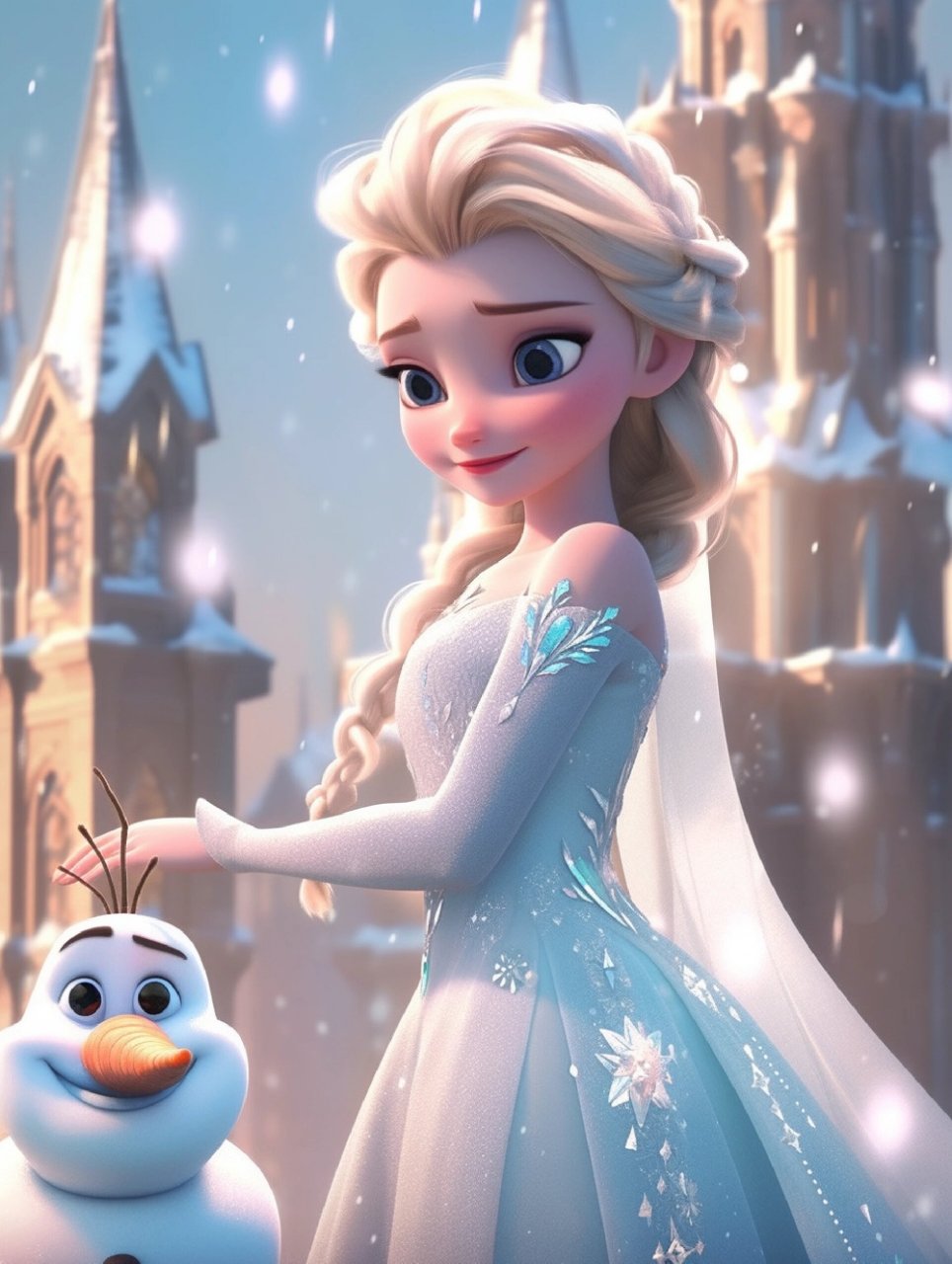 迪士尼公主 是否还记得电影《冰雪奇缘》中的主角爱莎公主?