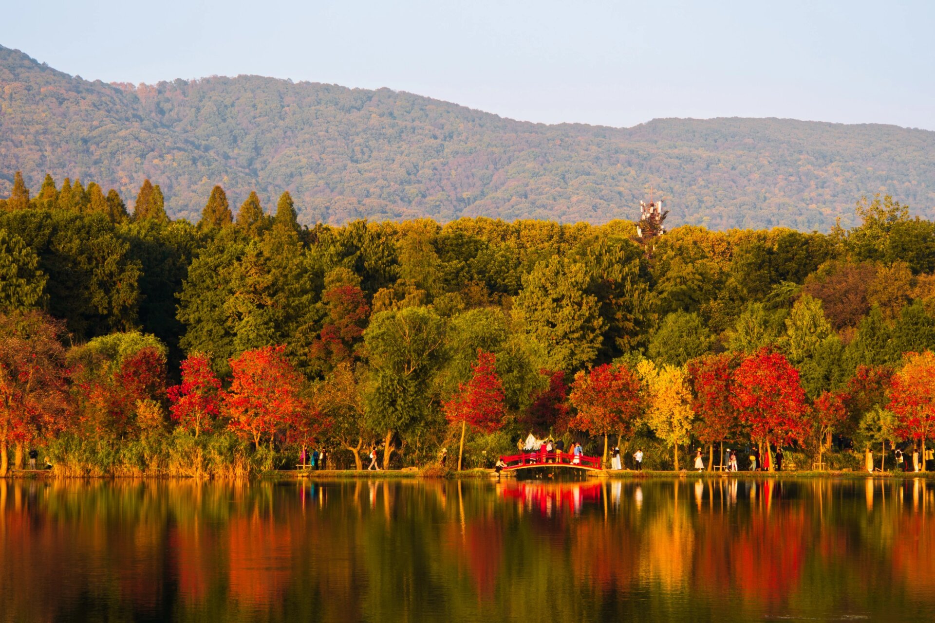 南京的秋天!前湖公园!   定位明城墙缺口处!