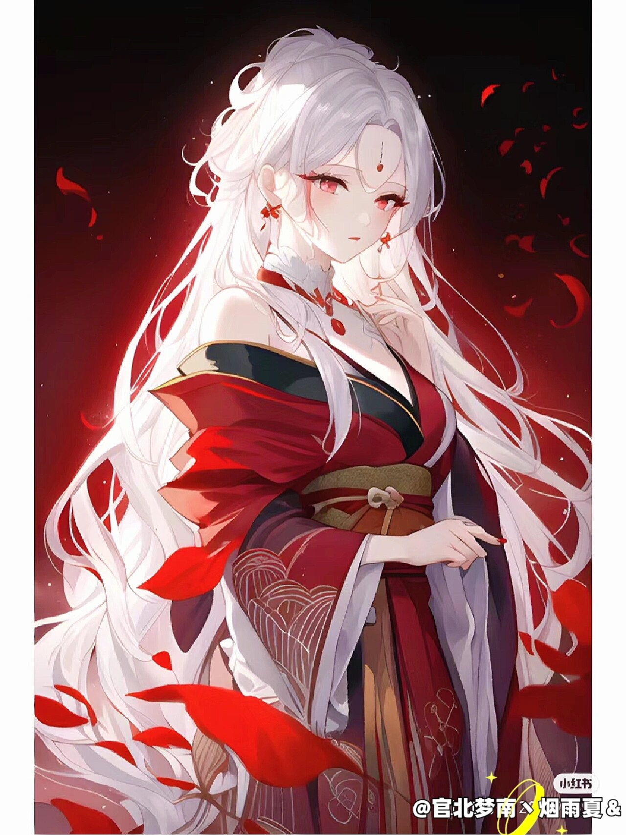 白发红眸