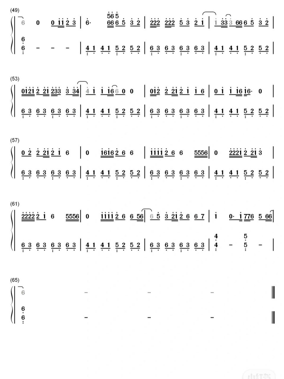 that girl简谱 that girl双手简谱来啦!