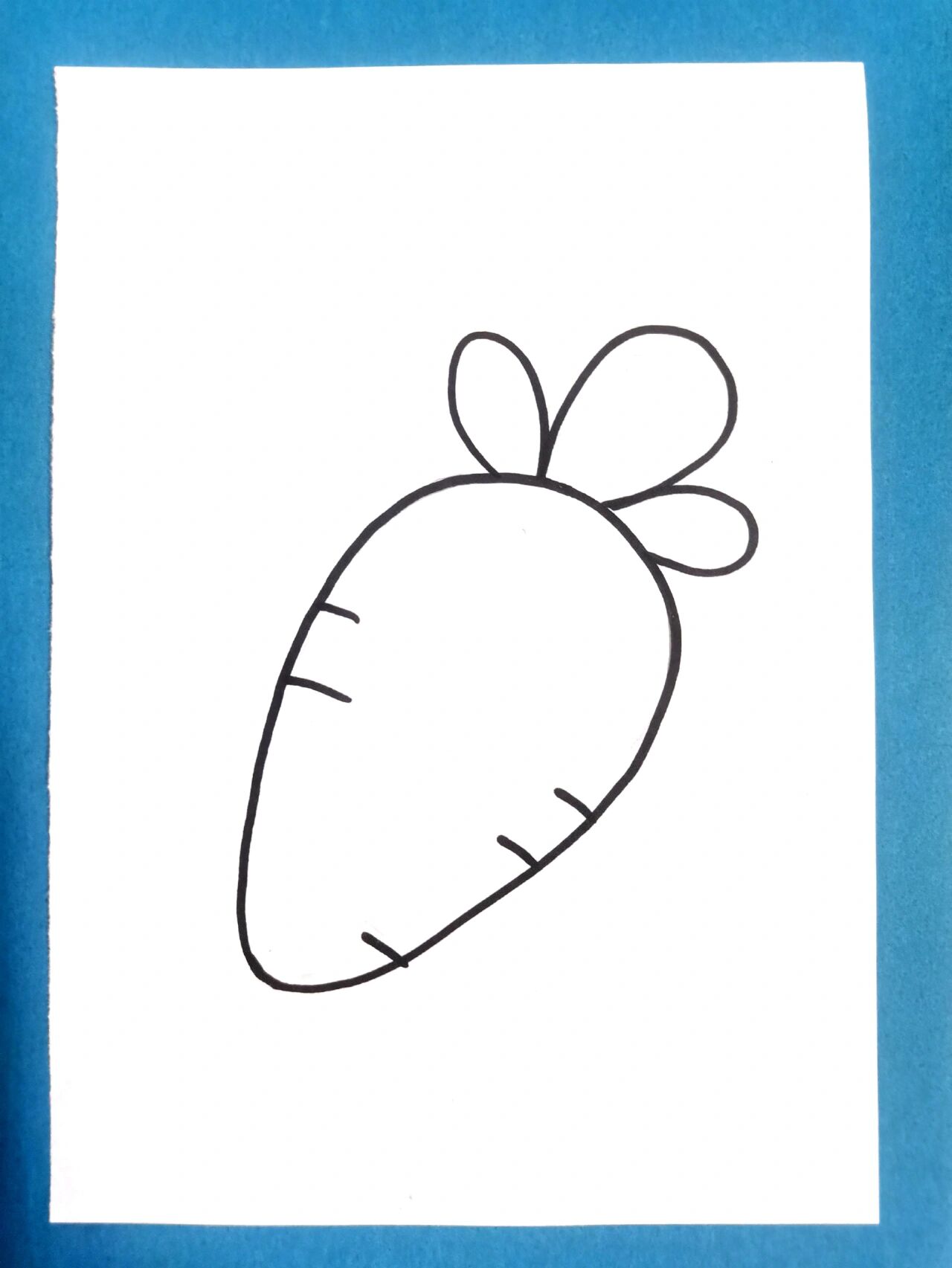 胡萝卜简笔画,蔬菜简笔画