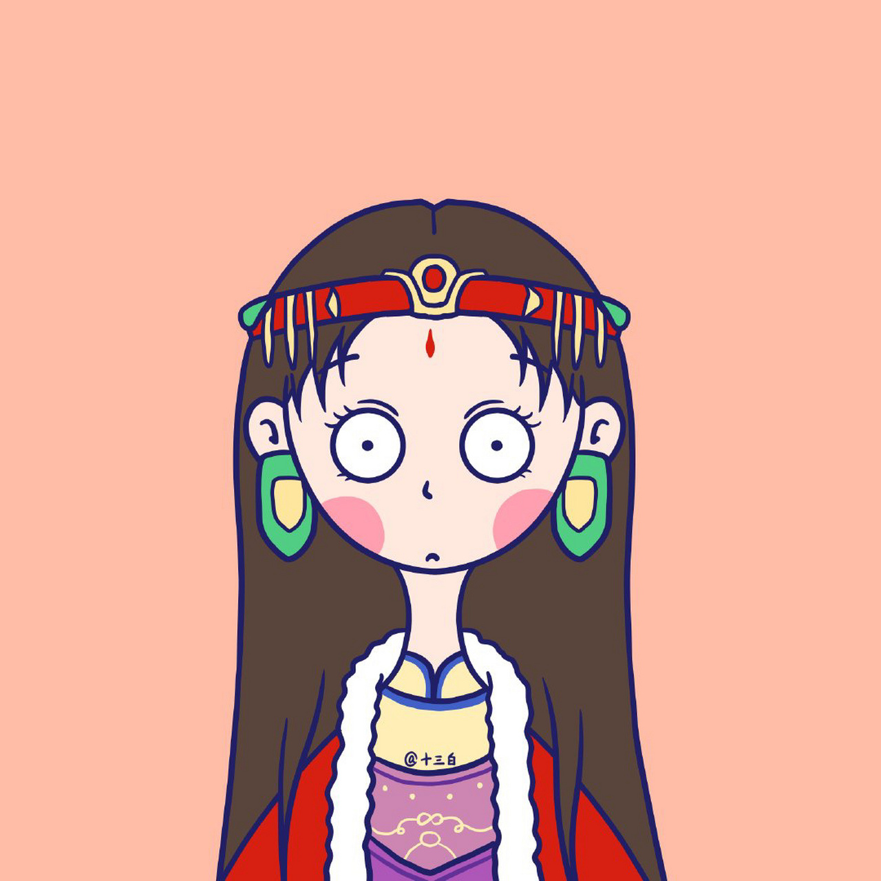 仙剑奇侠传98柔情版小头像#十三白插画