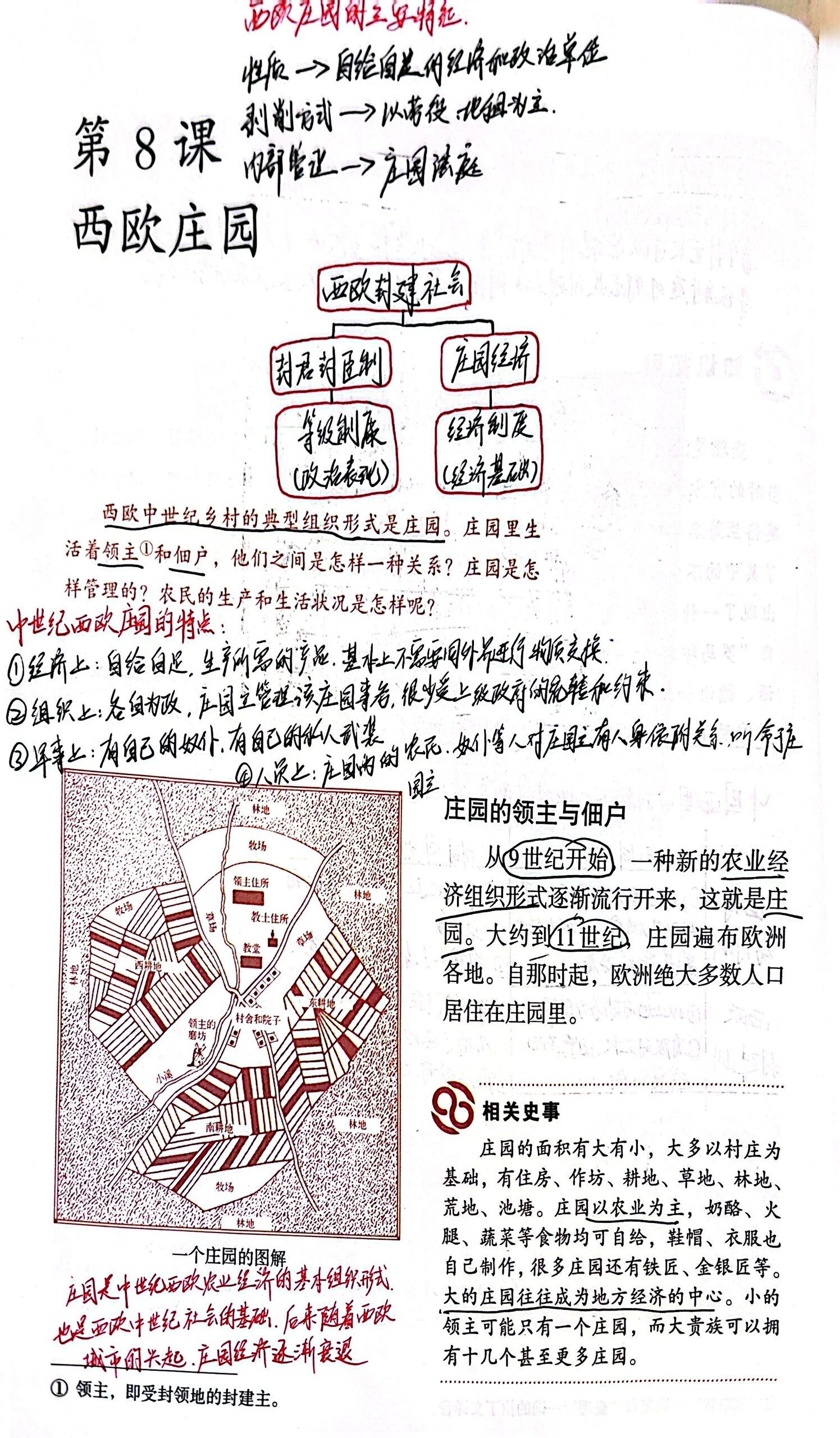 部编版九上历史第八课笔记