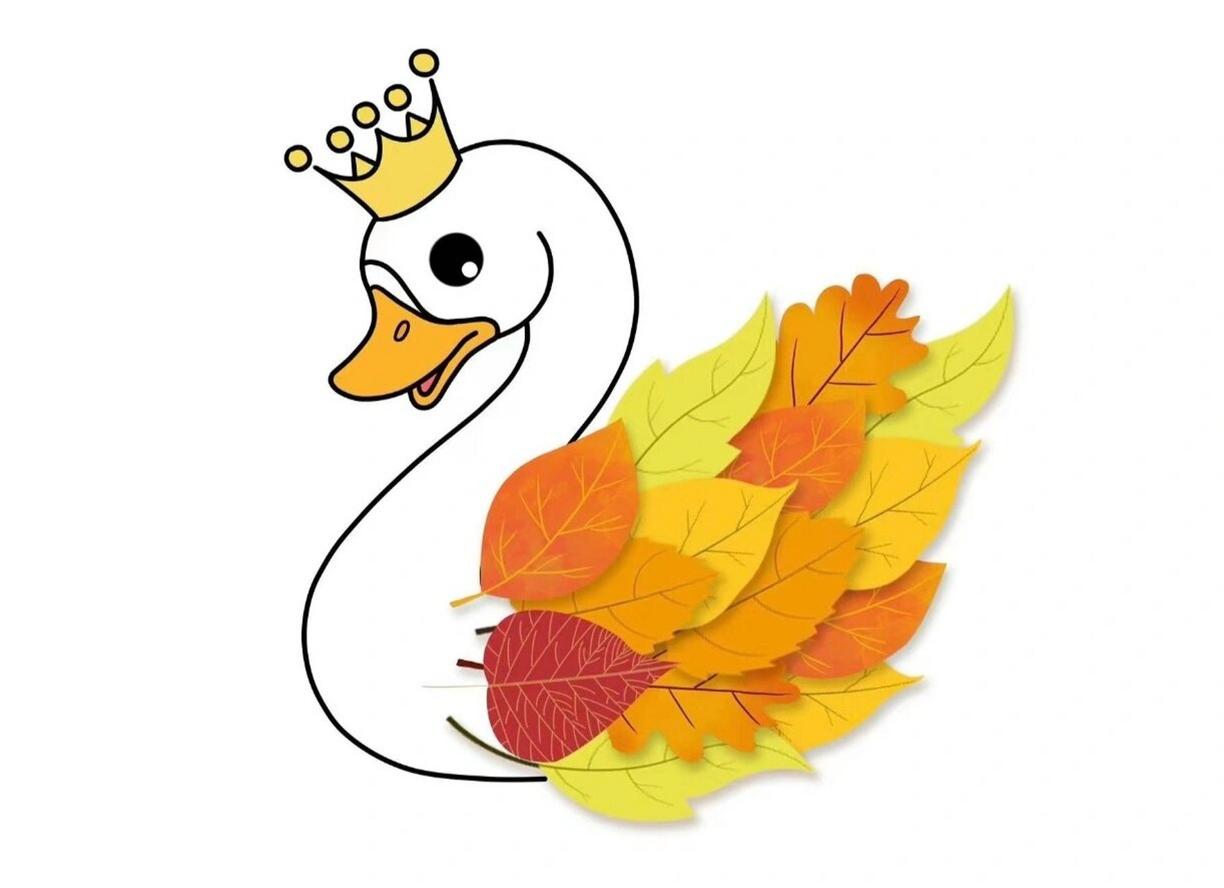 秋天树叶贴画            树叶贴画打印素材