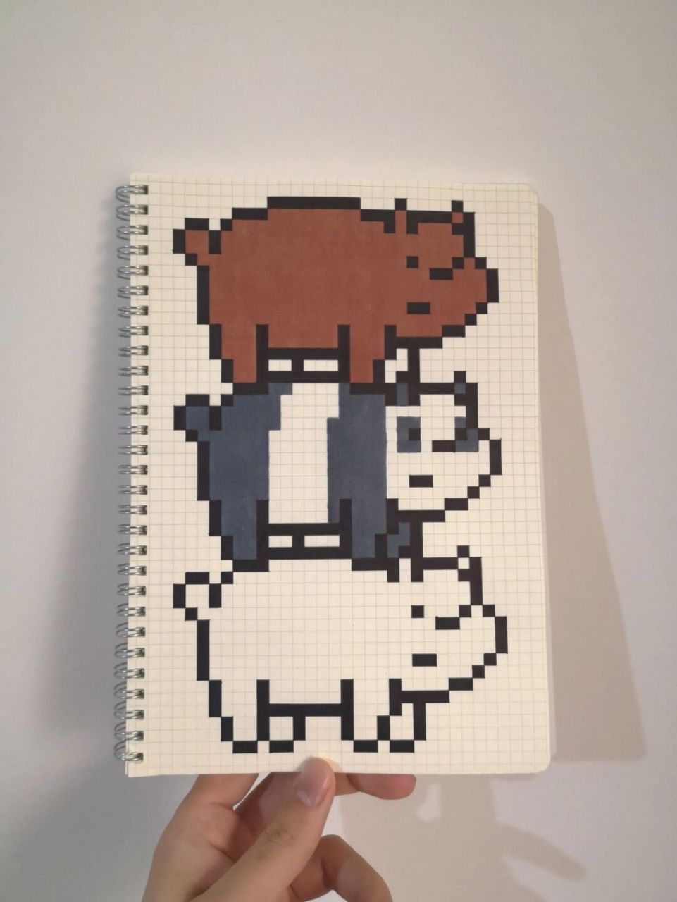 像素画:咱们裸熊93 网格本:b5 #咱们裸熊# #像素画