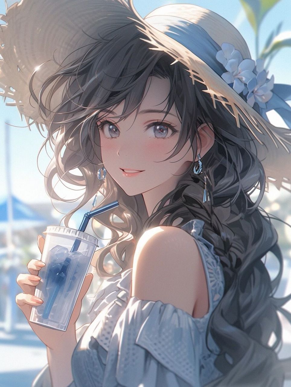 女生头像_侧面特写97