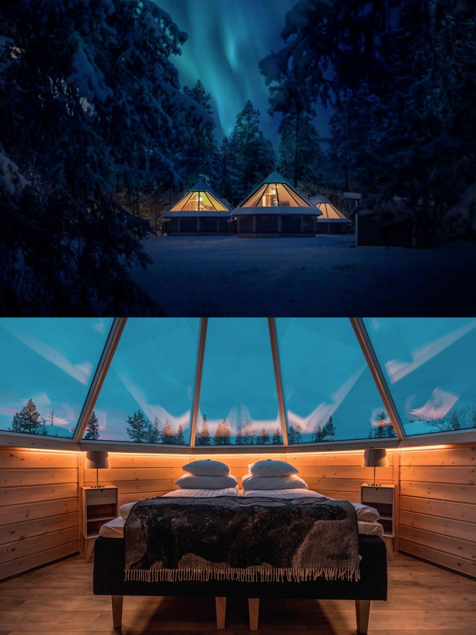 北欧6大极光玻璃屋|极光盛宴的正确打开方式 北欧冬季之旅,当入住雪地