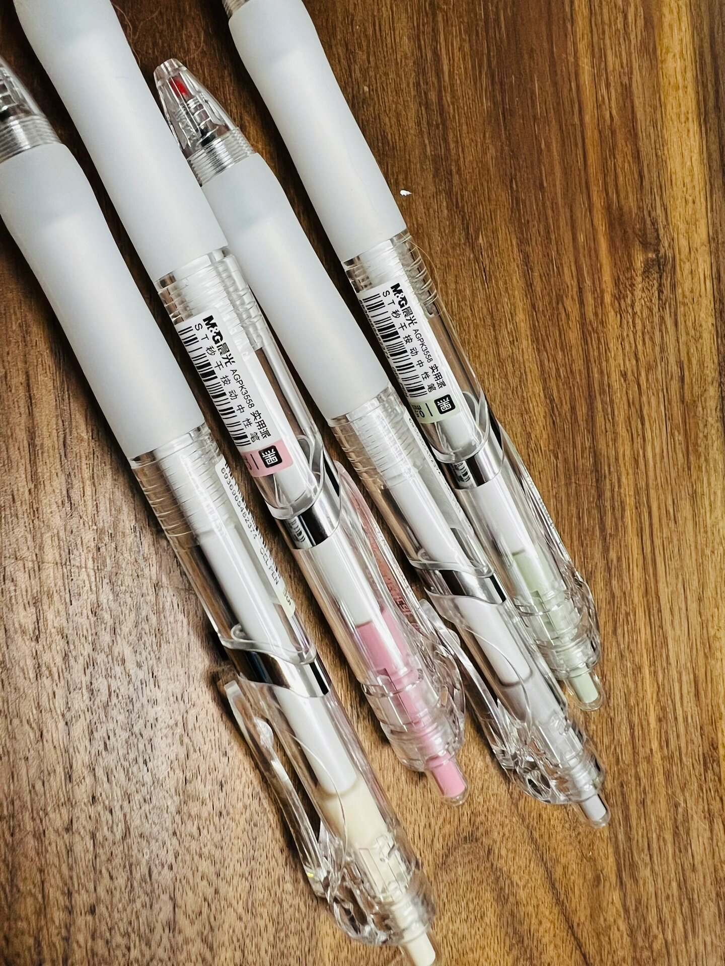 晨光中性笔 k35透明款