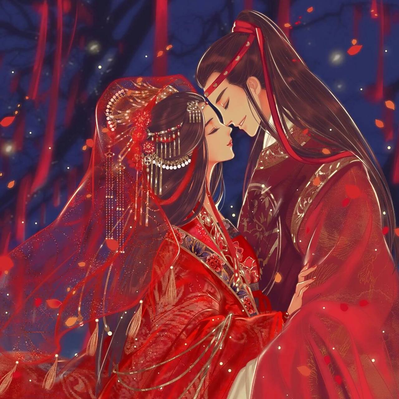 古风情侣头像 古风头像来啦! "愿与君长相厮守,永不分离"你们接下句