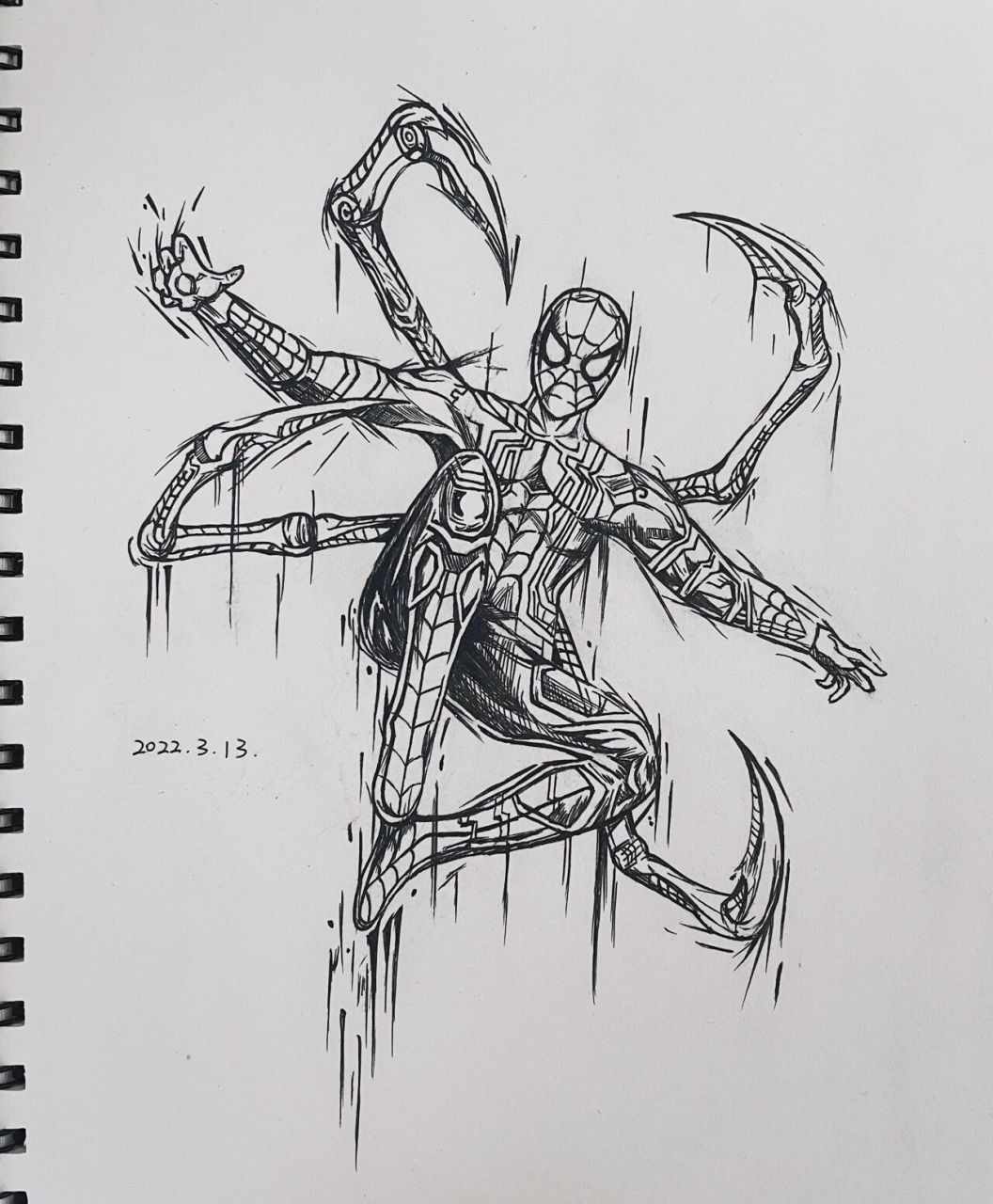 绘画临摹|蜘蛛侠 spider-man