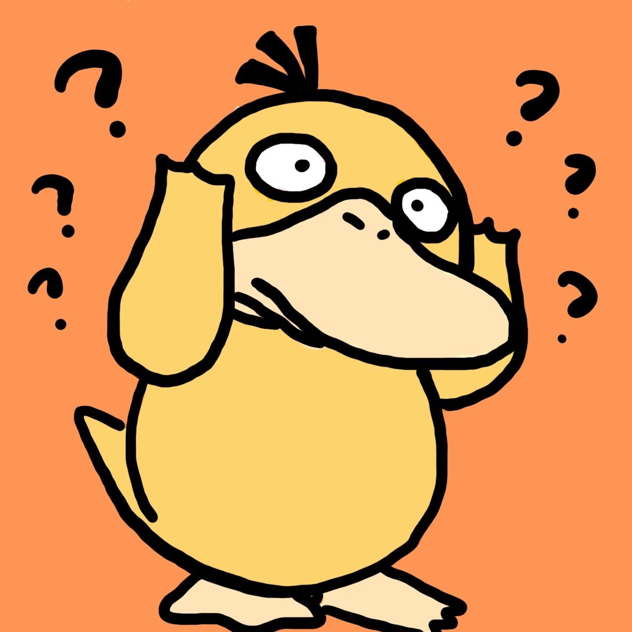 可达鸭|头像壁纸(可爱的丑萌小鸭)