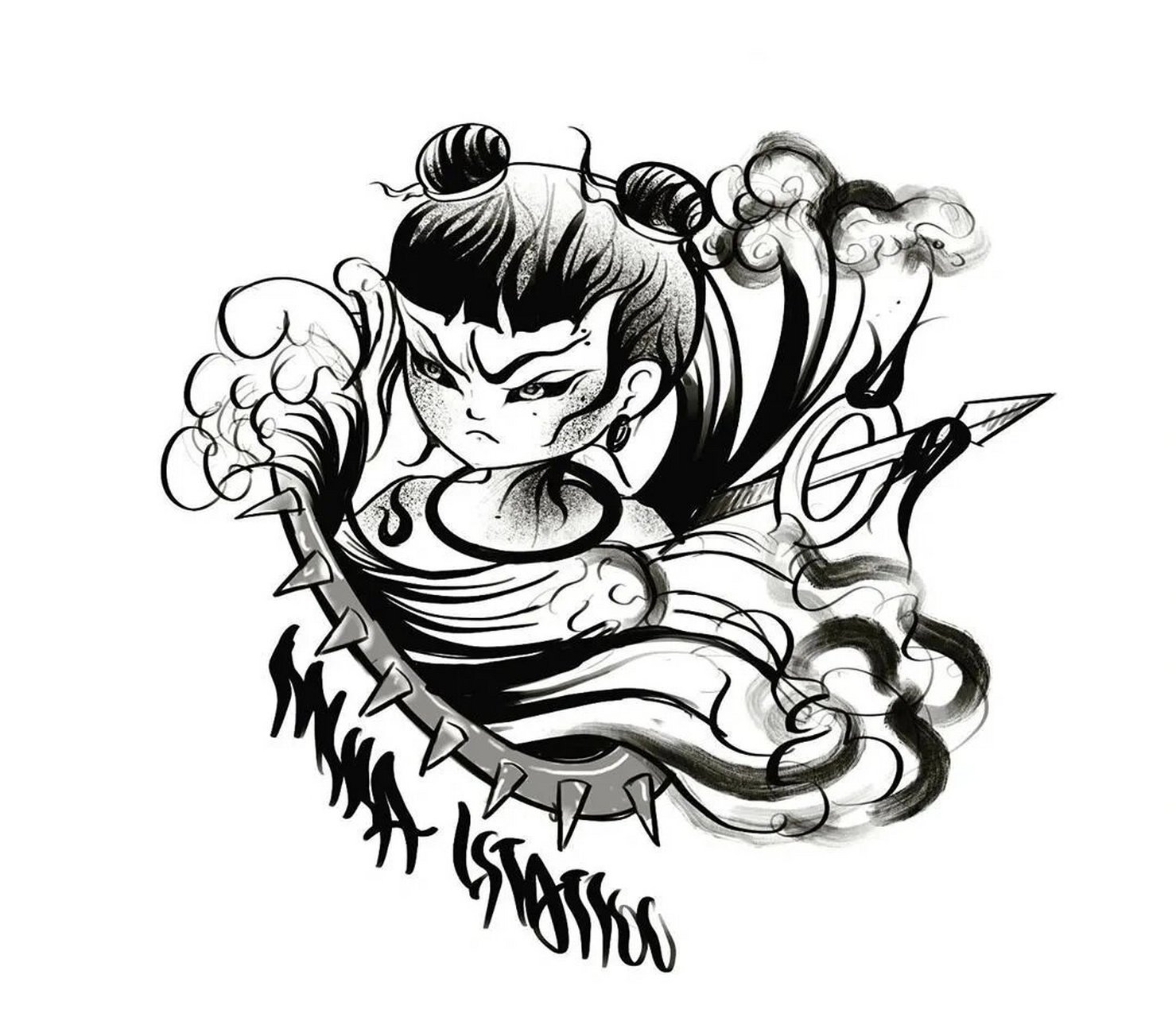 哪吒 关于哪吒的神话故事有:割骨还肉,莲花筑身,三头六臂.