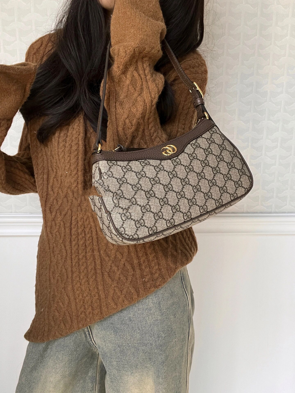 gucci开箱 | 老花腋下包ophidia94复古王 96gucci新款速递