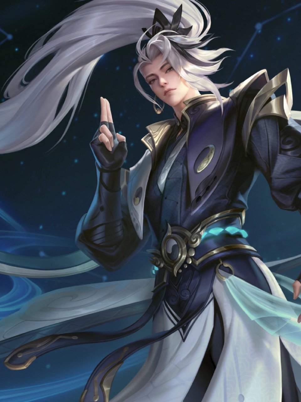 王者荣耀|诸葛亮 鹤羽星尊 高清海报 帅喔