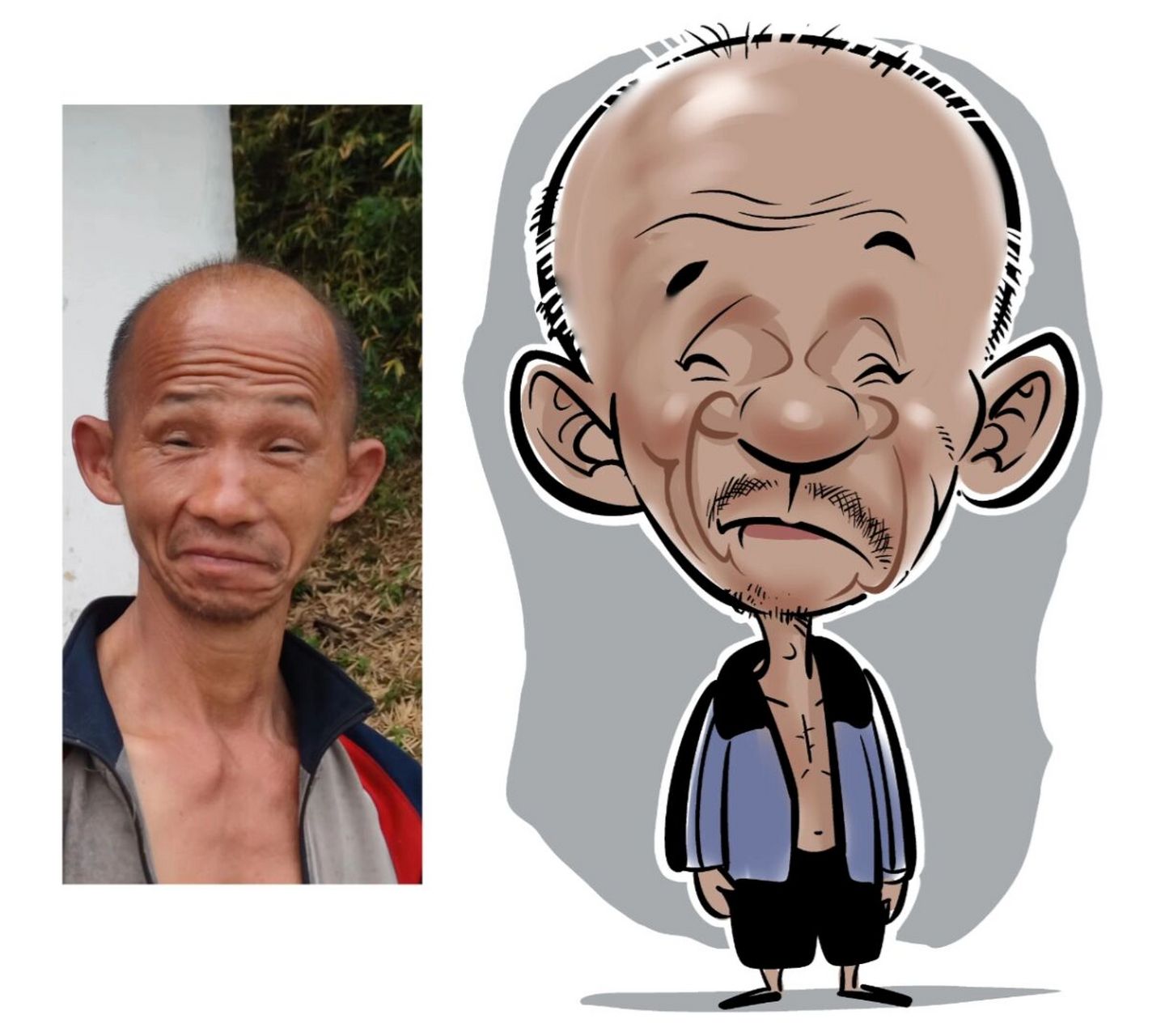 人物漫画像一幅 #小4漫画# #原创漫画# #漫画肖像