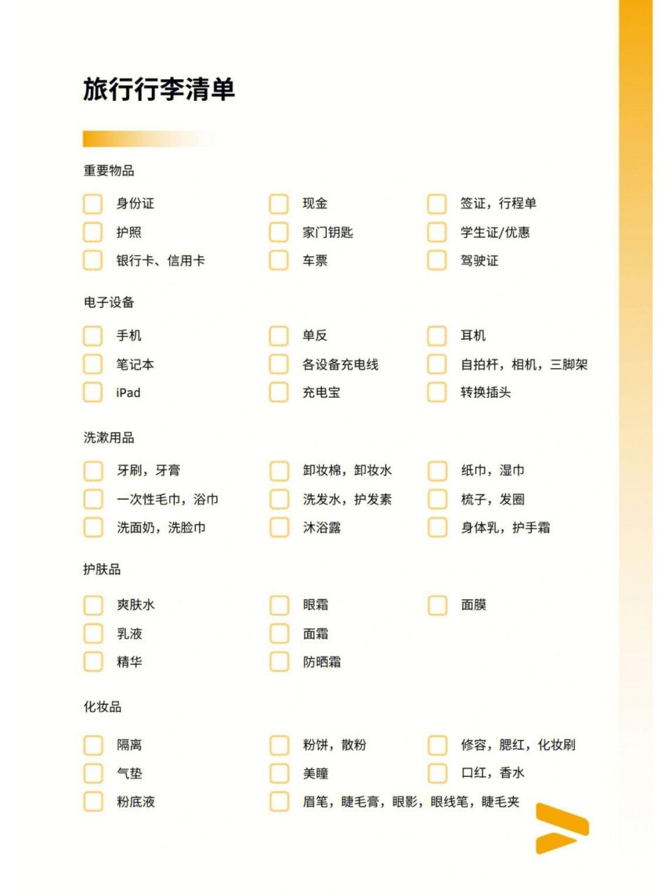 我之前在收拾出门旅行物品的时候经常丢三落四01 导致到了旅行地