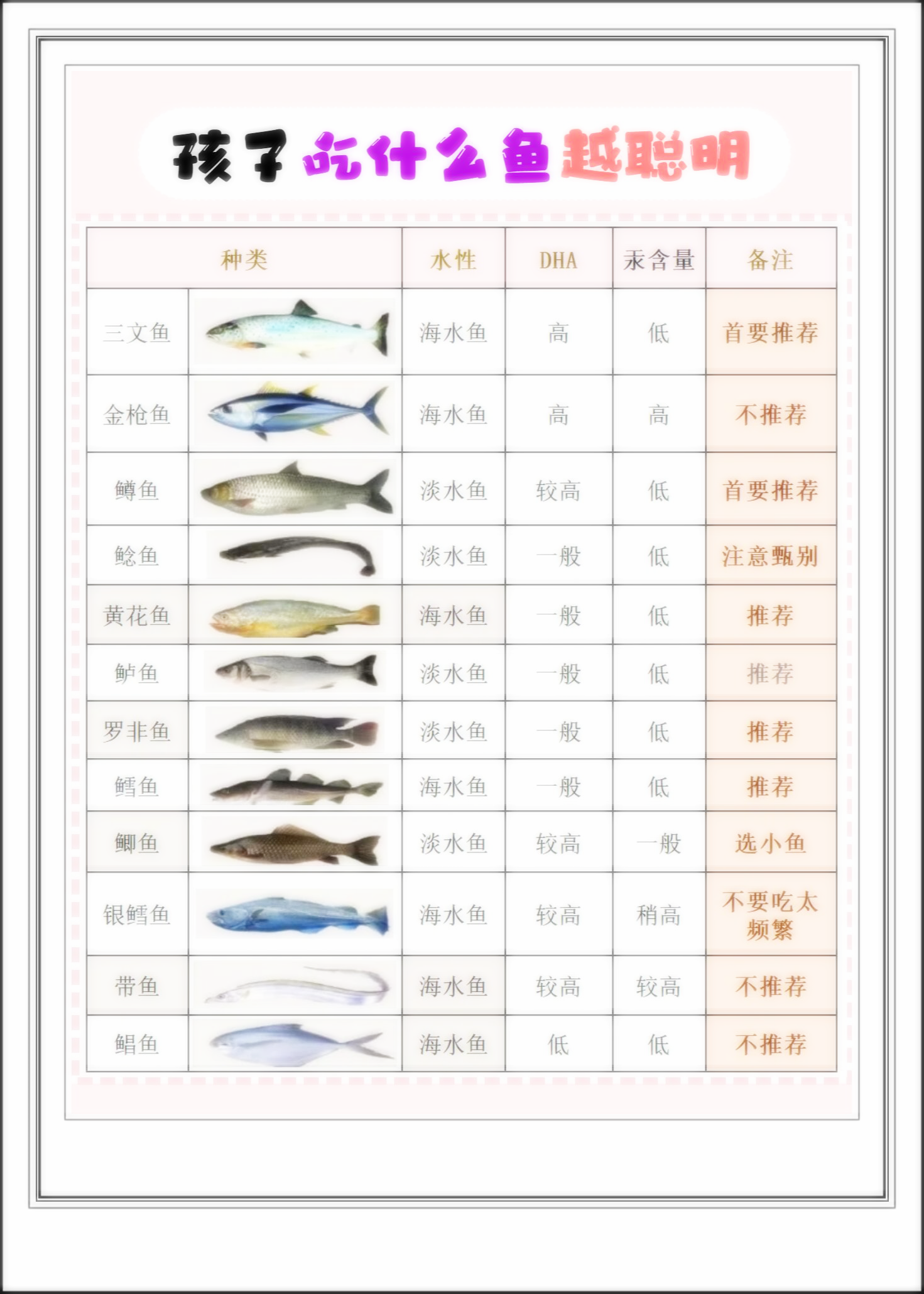 鱼的种类有很多,哪种鱼最适合孩子呢?