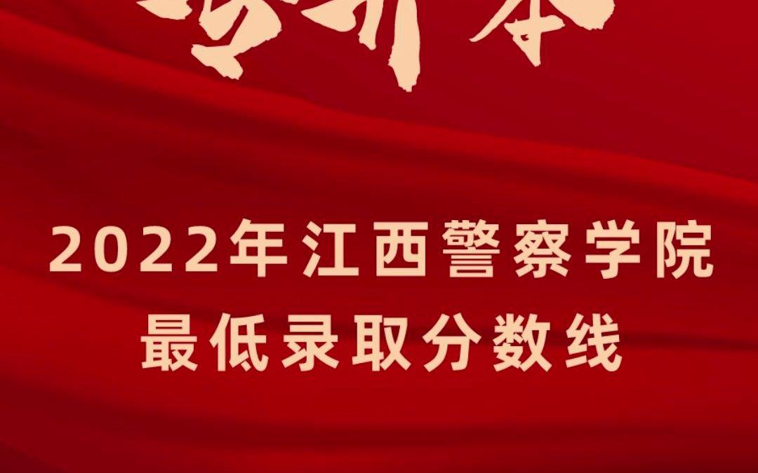 2022年江西警察学院最低录取分数线