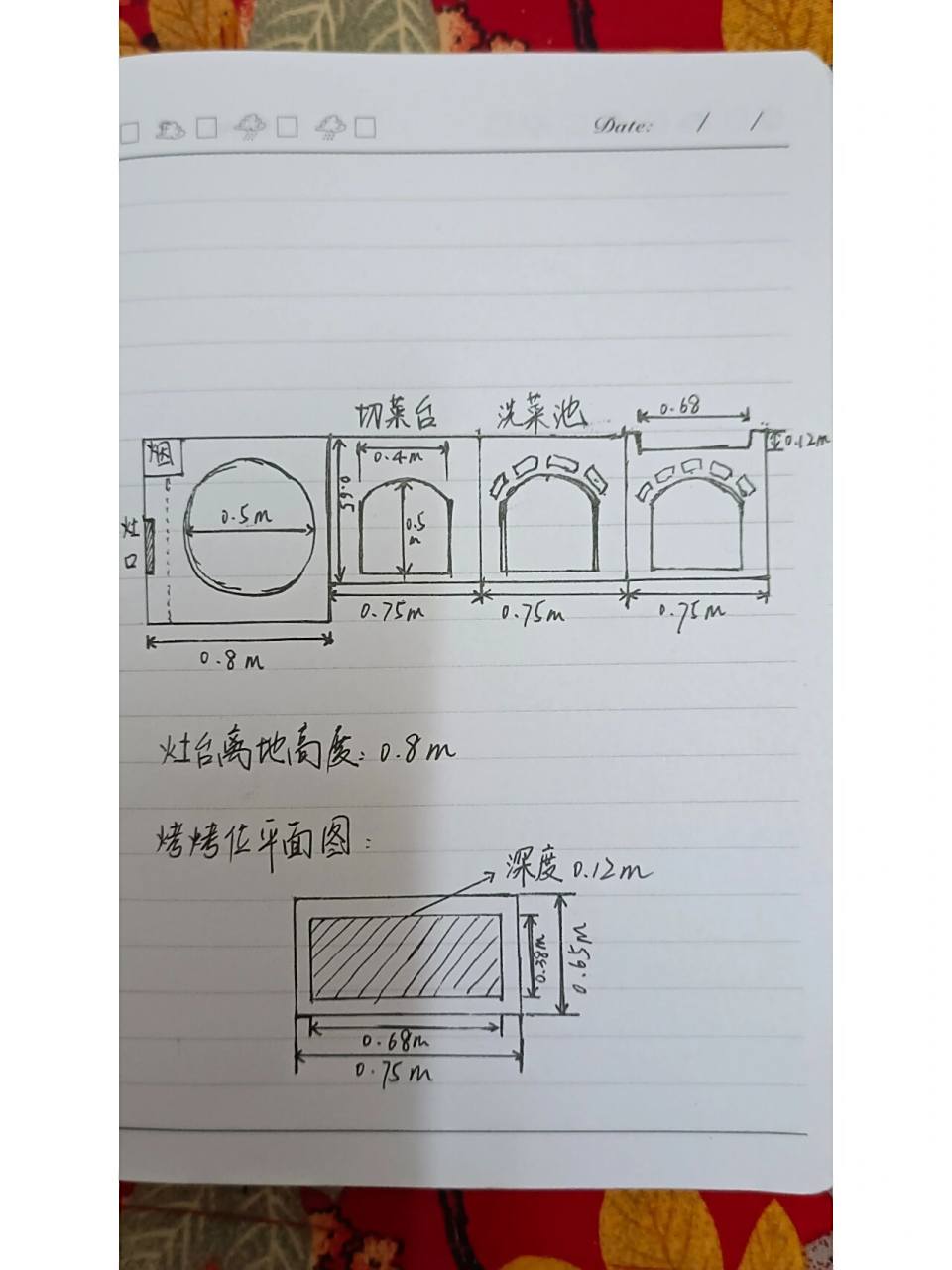 几十万人围观的柴火灶图纸来啦 最近很多宝子私信我要柴火灶的图纸
