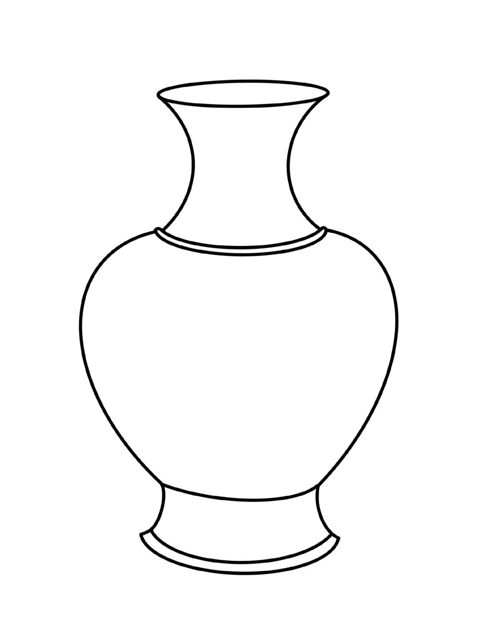 儿童青花瓷花瓶的画法图片
