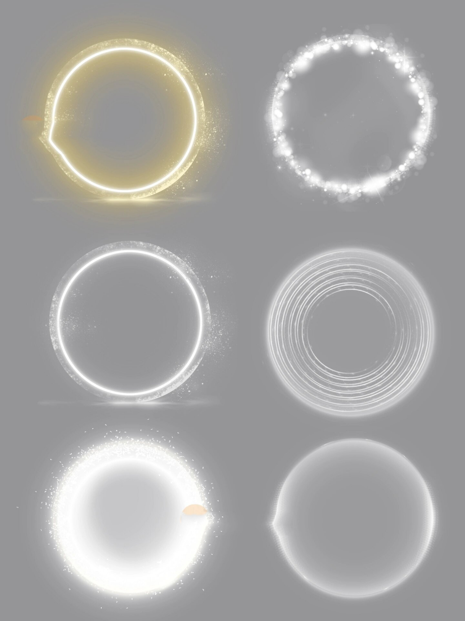 光圈～ 一组发光敦煌光圈,观音菩萨光圈素材～ 免扣png和psd格式,手机