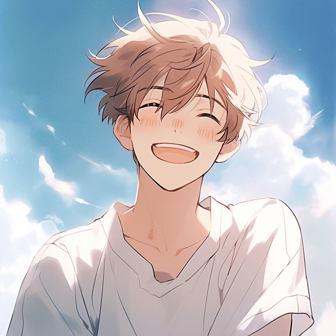 阳光男孩头像|每一秒都要开心90