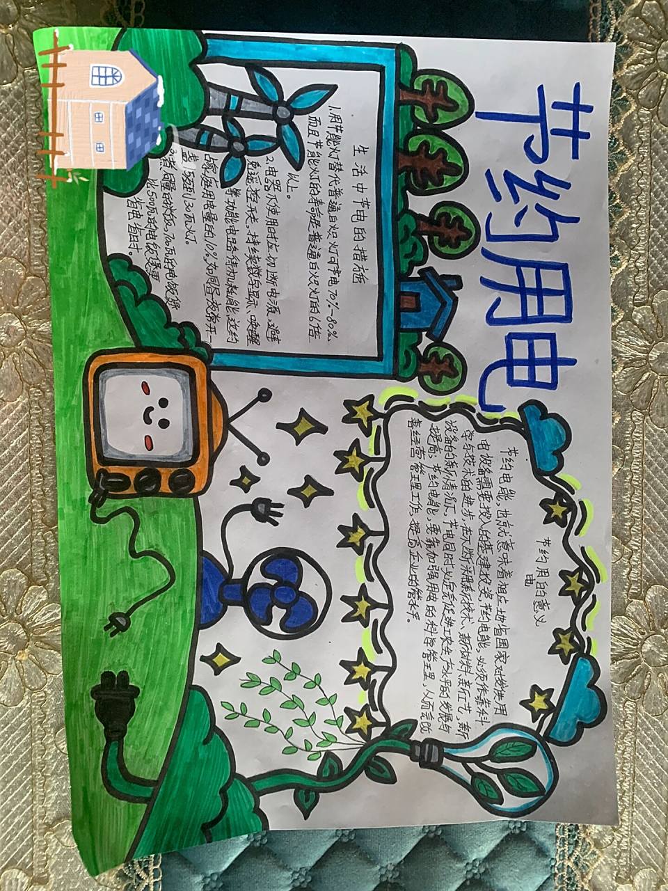 手抄报来啦,关于《节约用电》点个赞哈