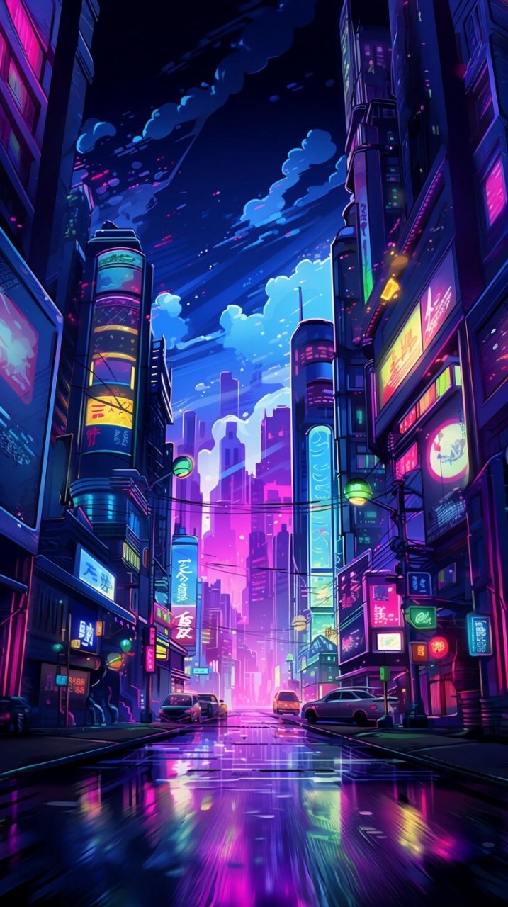 赛博朋克 | 科技乌托邦 | 未来城市 cyberpunk风格,未来城市与街道.