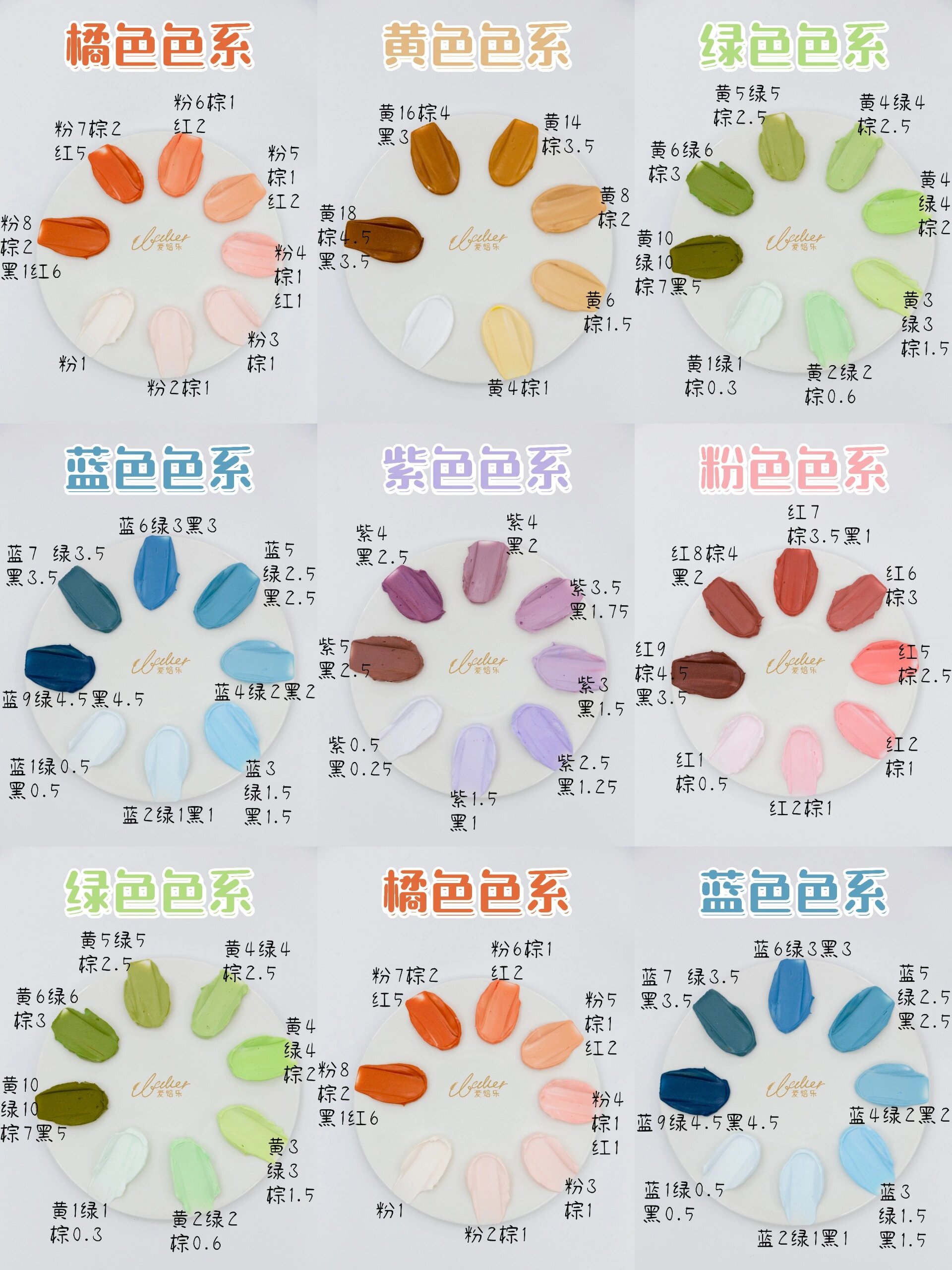 玩命整理75蛋糕6款调色万能公式大全7575