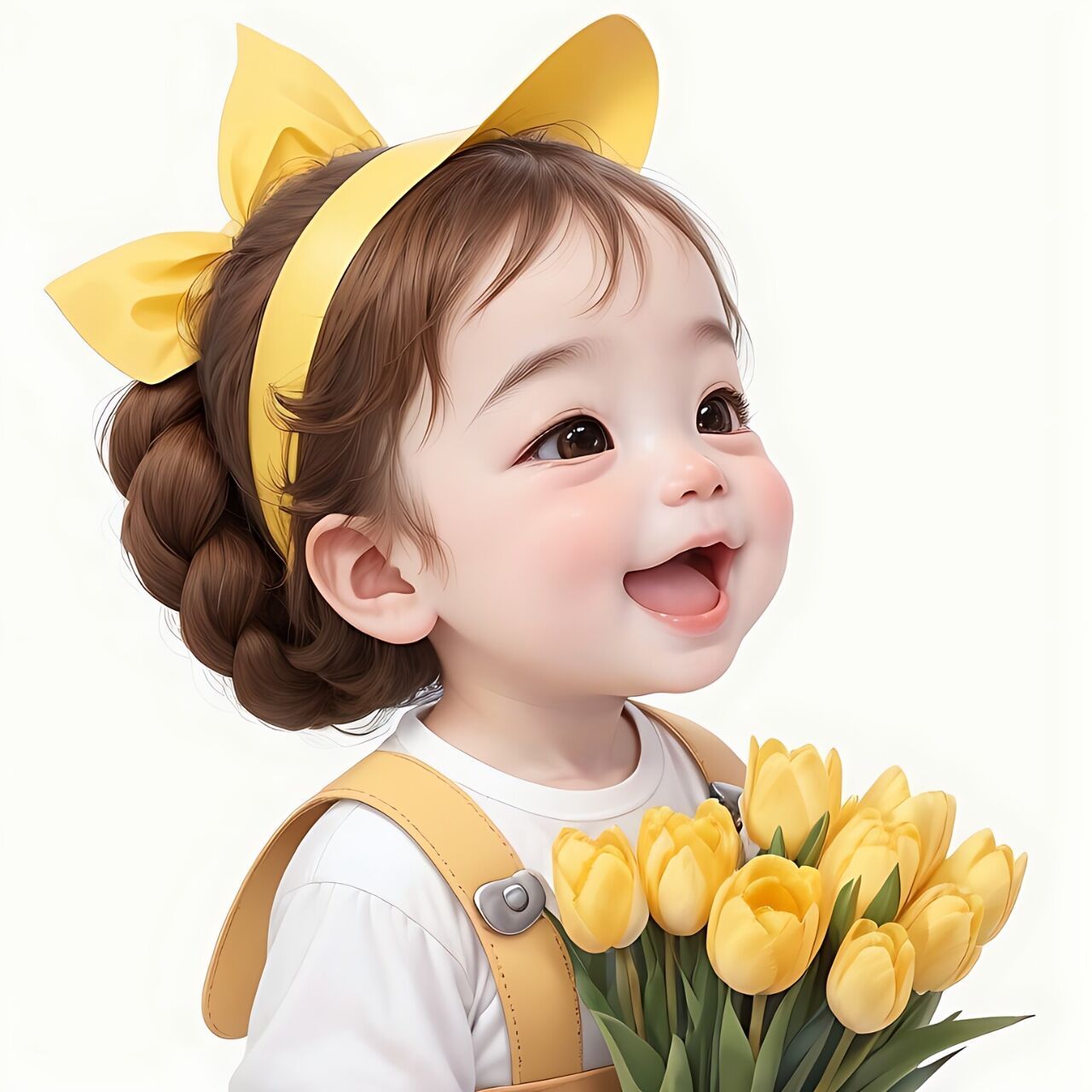 救命|黄色系女儿头像也来啦~ 姐妹们,这期的黄色系女儿头像也太可爱了