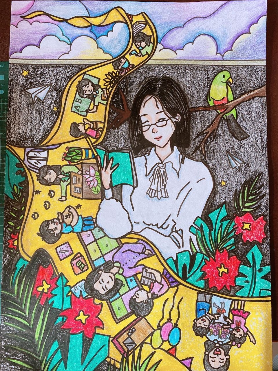 师德师风主题画