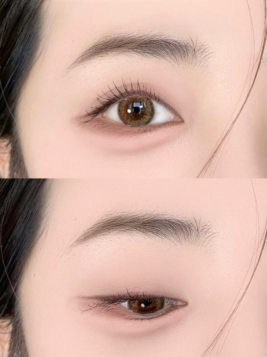 or上班 搭配pienage佩奈吉的小直径眼珠叽 上眼妥妥加分 	 #水晶茶棕